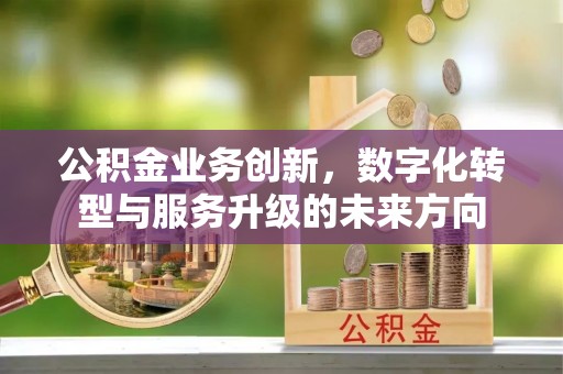 钦州公积金业务创新，数字化转型与服务升级的未来方向
