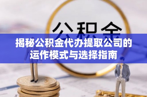 钦州揭秘公积金代办提取公司的运作模式与选择指南