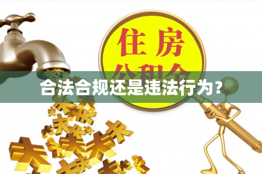 钦州合法合规还是违法行为？